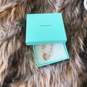 Tiffany heart tag choker